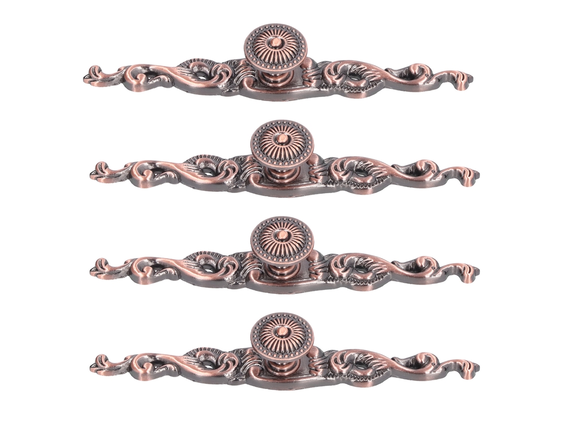 Puxadores Modernos Em Bronze Vermelho Laxiscreed Para Gavetas E Armários De Estilo Minimalista