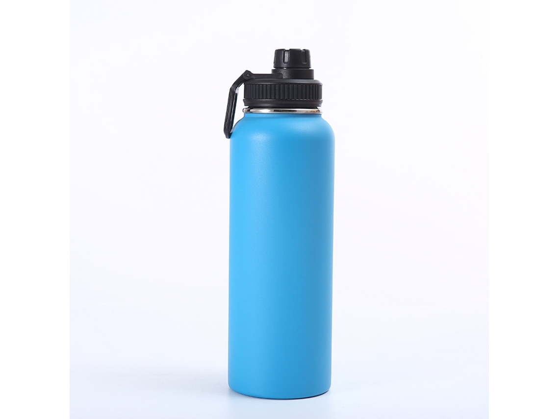 Garrafa Térmica De Aço Inoxidável (azul) De 1000 Ml, Grande Capacidade, Design De Camada Dupla, Isolamento Térmico.
