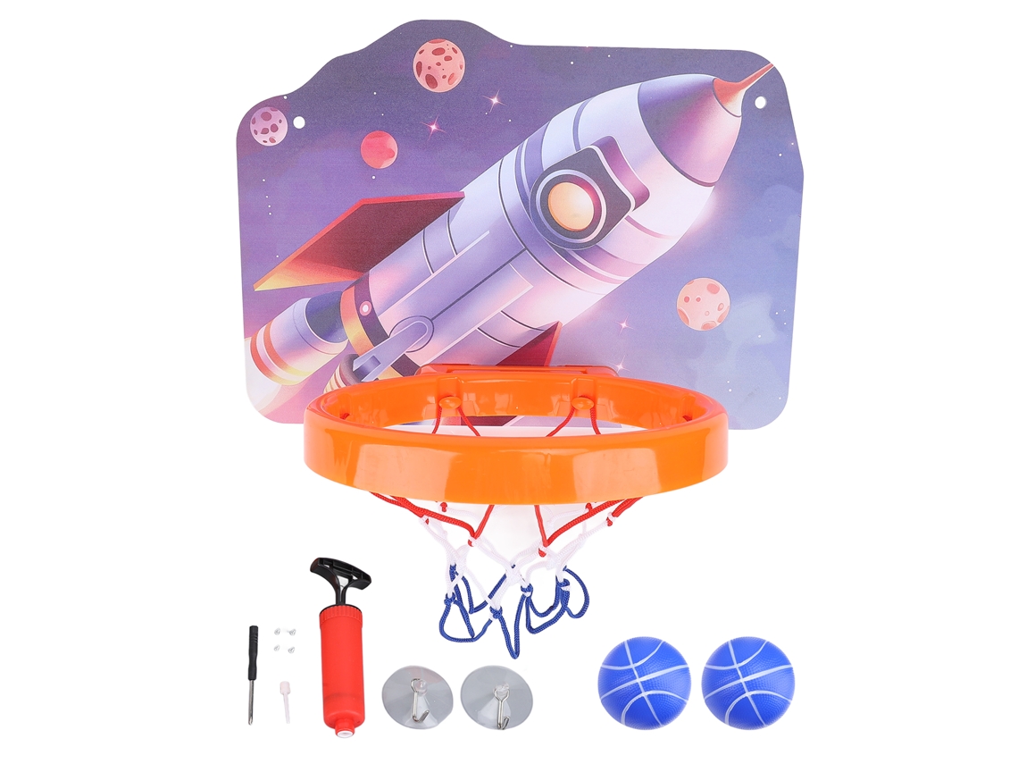 Primerox aro de Basquete Infantil Indoor Suspenso Ajustável com Quadro e Bola para Crianças Style B