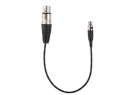 Cabo de Áudio Mini XLR 3 Pinos Fêmea para Câmeras e Microfones | S/MARCA