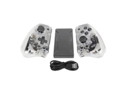 Controle Sem Fio LAXISCREED Joycon Transparente Rgb