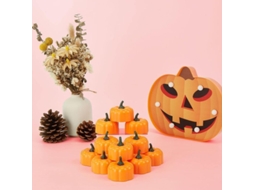 Chá Abóbora Luzes 12 Peças, Led Flickering, Halloween e Festivais