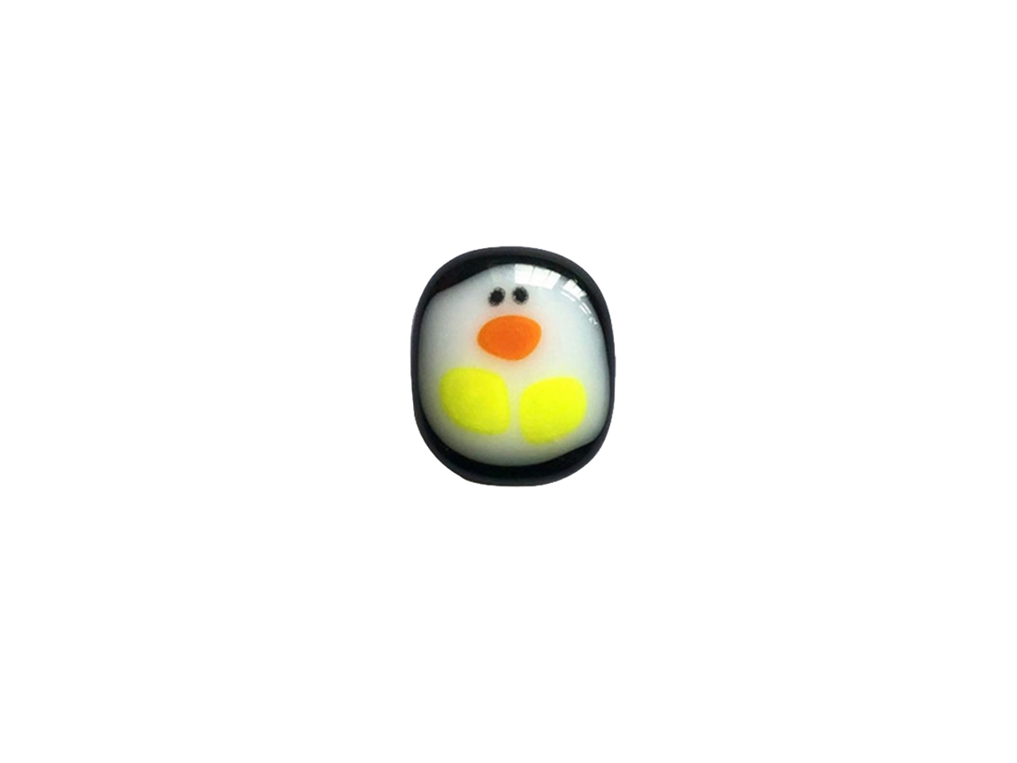Primerox pinguim de Bolso de Vidro Mini Ornament com Cartão de Saudação Presente Fofo Animal