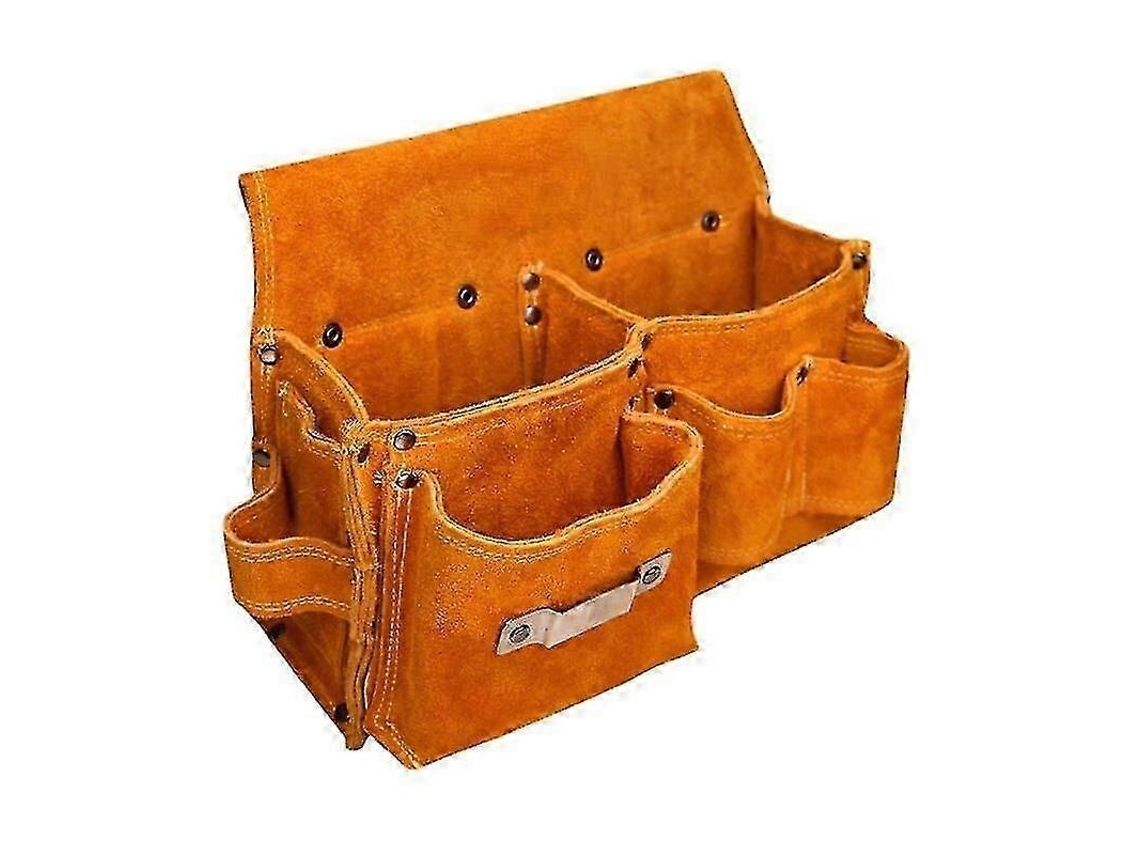 Bolsa De Cintura Para Carpinteiros, Cintos De Couro Para Ferramentas Com Suporte Para Martelo Slowmoose
