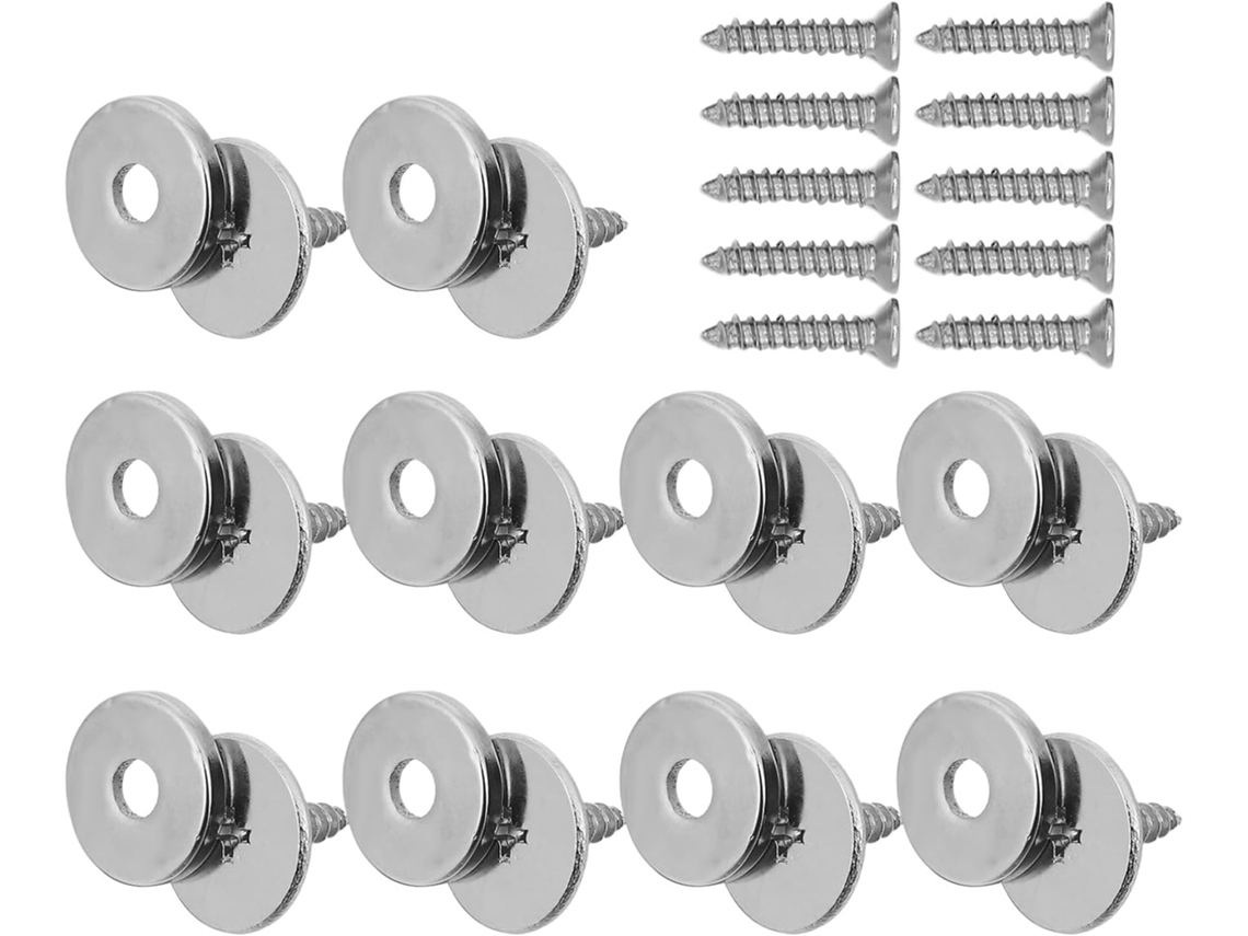 Conjunto de 10 pares de marcadores de data magnéticos para porta-datas de armário.