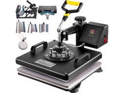 Presse Térmica 8 Em 1 Com Ecrã Duplo Lcd 38x38cm Tekmaquinas