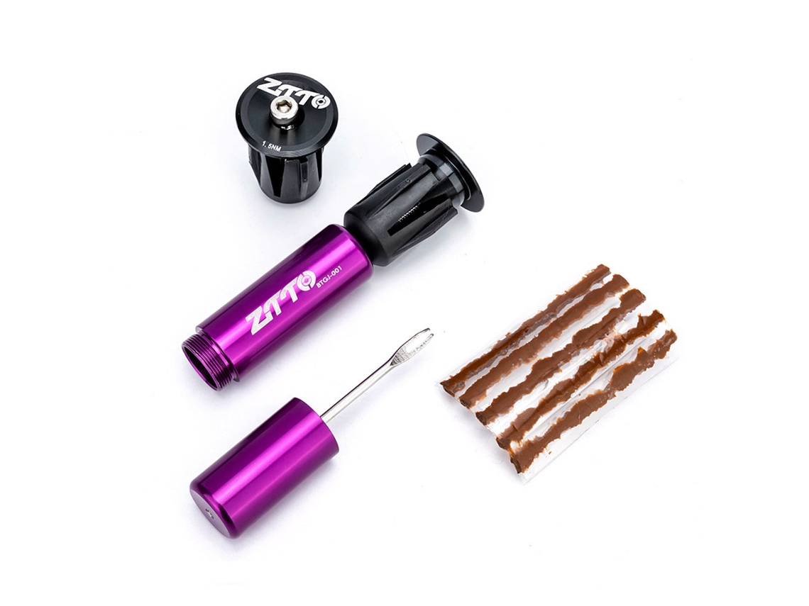 Kit de Reparo Mali, de Pneu Sem Câmara, com Ferramenta de Plug e 5 Fitas, para MTB e Estrada