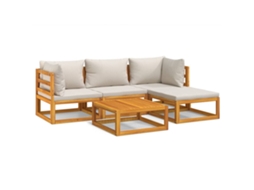 Garden Lounge Set, Garden Lounge Sets Vidaxl Marrom Madeira De Acácia (n/a)