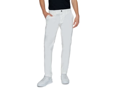 Calças De Homem Borghese Chino Todi Branco (52)
