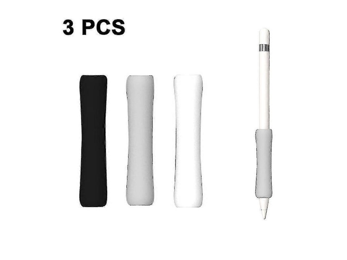 Grips Para Apple Pencil 1/2 Universal, 3 Peças, Silicone Ergonômico, Coating Anti-poeira, Cor Variada