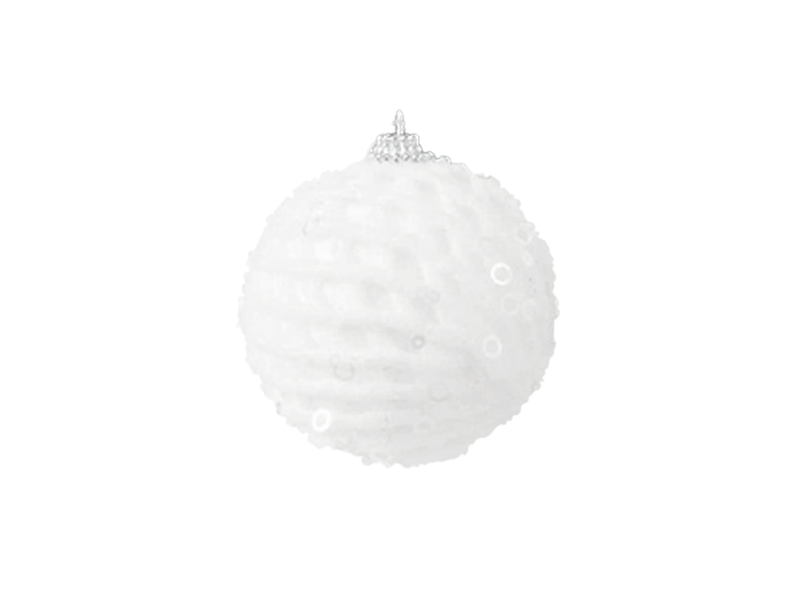 Bolhas De Natal (10cm, Pacote Com 6, Material De Espuma Branca) Eoocoo