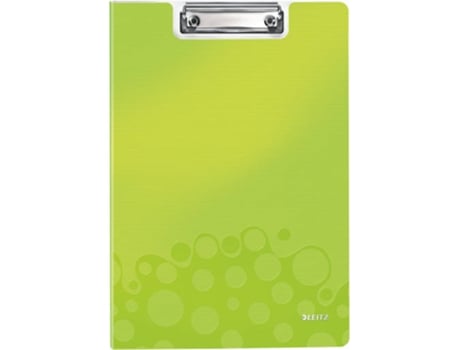 Capa com clipe LEITZ WOW Verde (A4 - Capacidade: 75 folhas) — Capacidade: 75 folhas A4