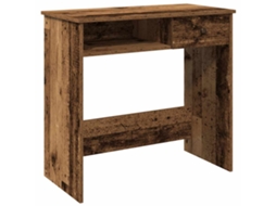 Desk, Desks Vidaxl Marrom Madeira Processada (n/a)