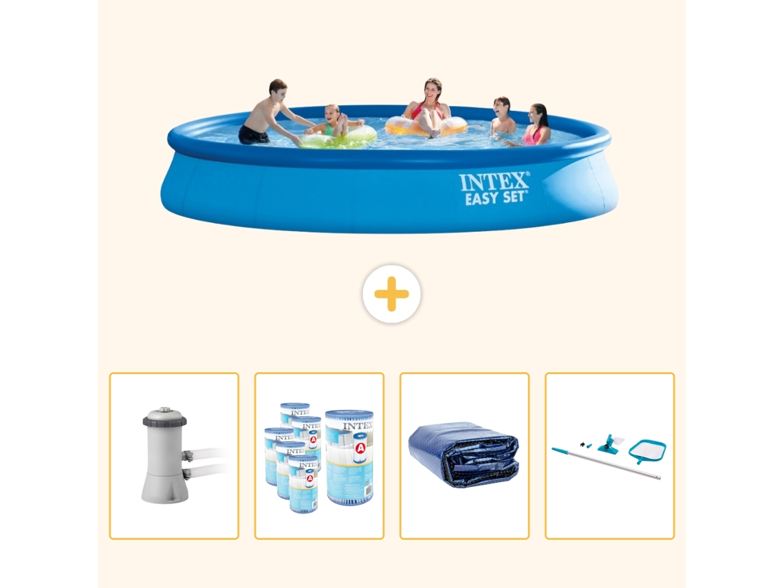 Intex Piscina Easy Set Redonda - 457x84 Cm - 5-peças Scb90