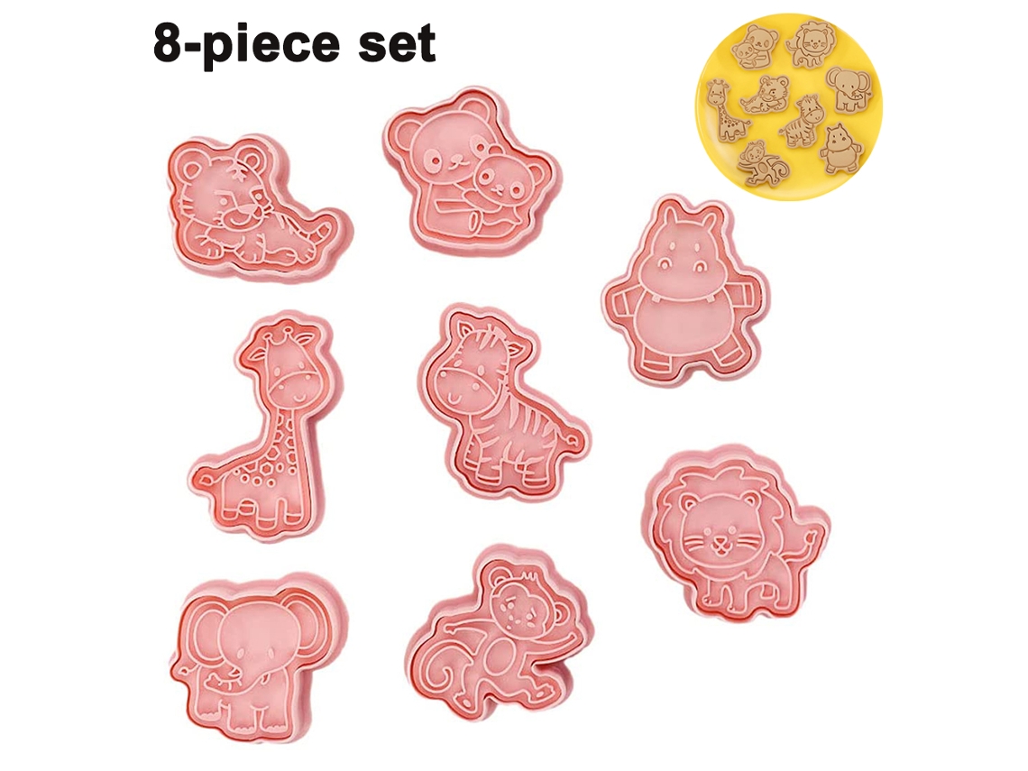 Cretters Creative 3d Cookie Cutters, Bpa Free, Para Biscoitos De Animais Decorativos Diy