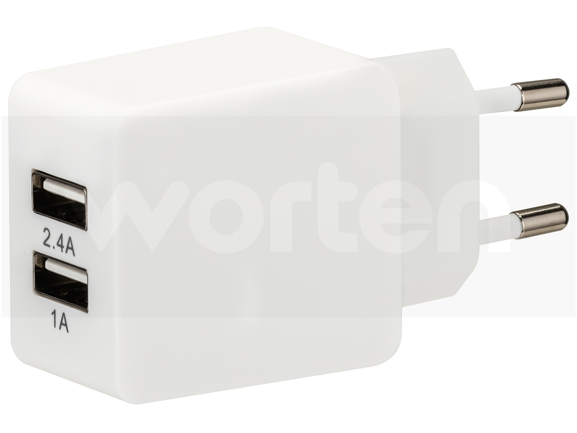 Adaptador Viagem GOODIS 2 USB 5V-3.4A Branco (Outlet Caixa Aberta )