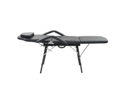 Cadeira Esteticista Portátil MAISON EXCLUSIVE em Couro Artificial Preto (185x78x76 cm)
