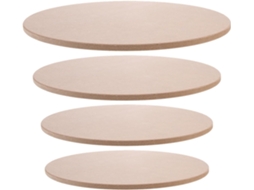Conjunto De 4 Tábuas De Secagem De Cerâmica De Madeira, Utensílio Retangular Com Forte Absorção De Água.
