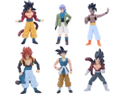 6 Figuras EASTVAPS Super Saiyan Dragon Ball Z - Sun Goku Wukong Vegeta