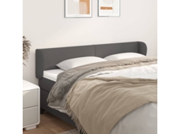 Cabecero con Alas de Polipiel 203x23x78/88cm Gris