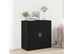 Vidaxl Buffet Carvalho Preto 79 X 38 X 80 Cm Derivados De Madeira