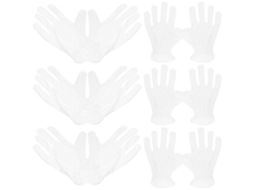 Tecido Branco Ultrafino, 6 Pares, Reutilizáveis