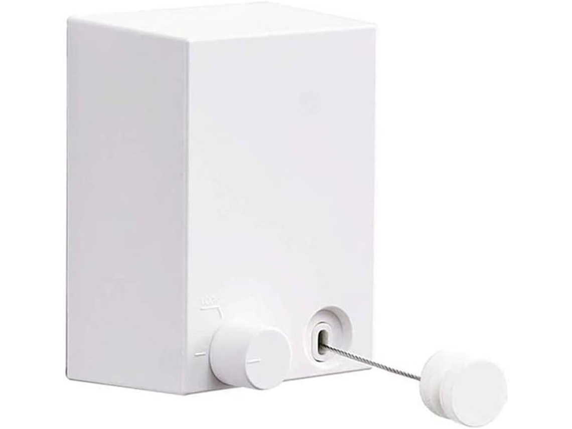 Varal Retrátil Lurelia, Anti-ferrugem, Invisível, Para Interior E Exterior, De Parede, De Aço Inoxidável, 2 M, 59 Mm