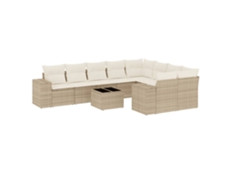 Garden Sofa Set, Garden Sofa Sets Vidaxl Bege Rattan / Vime (n/a)