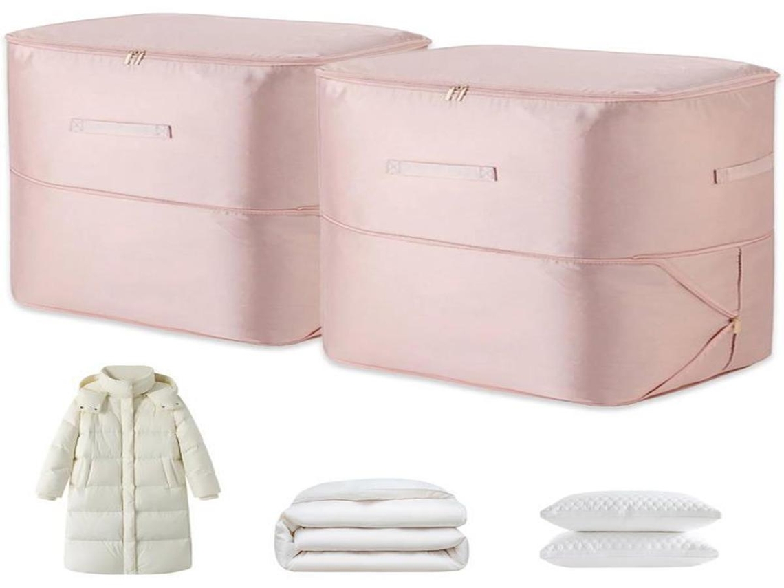Sacos para aspirador de pó Lurelia, pacote com 2 unidades. Ideais para roupas e edredons, economizam espaço.