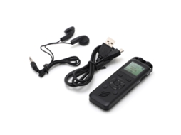 Gravador De Voz Digital 16gb Com Ativação Por Voz Redução De Ruído Reprodução Mp3 Senha