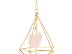 Primerox campainha de Vento Lua com Cristal Colorido Decoração Pendente Jardim Casa Casamento