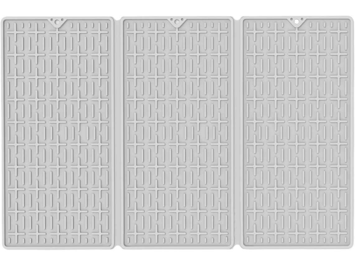 Tapete De Secagem De Cozinha | Bandeja Dobrável De Silicone Tapete Triplo Para Secar Louça, Pia, B Gokoco
