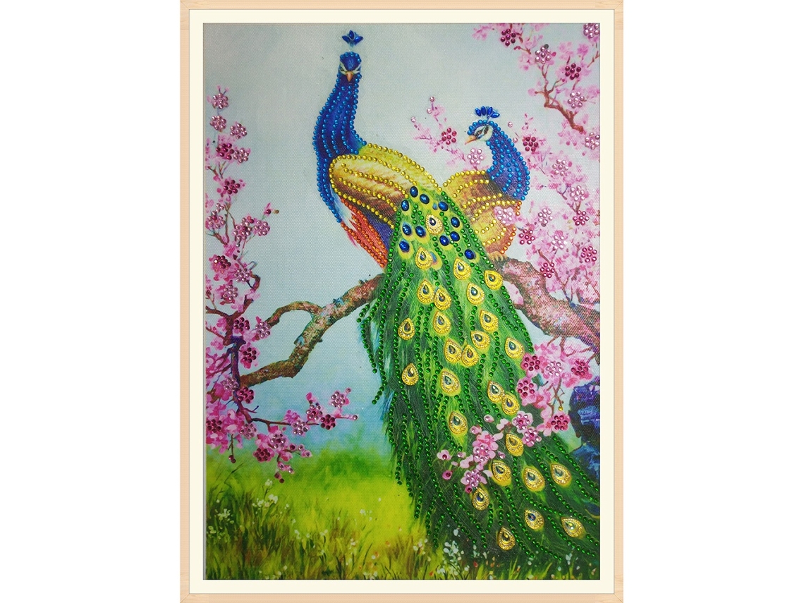 Pintura De Diamante Diy Para Decoração De Casa Com Embroideria Colorida