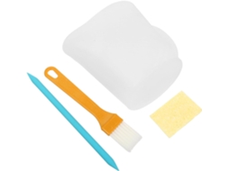 Conjunto De Copos Medidores De Silicone De 500 Ml Com 3 Cavidades E Alça.