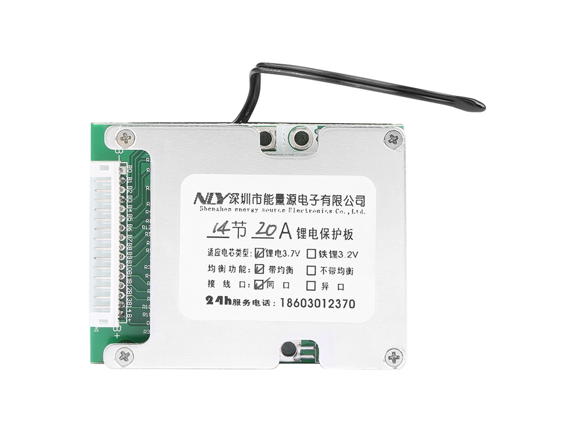 Laxiscreed Placa De Proteção De Bateria Lithium 14s 20a Com Função De Carregamento Equilibrado