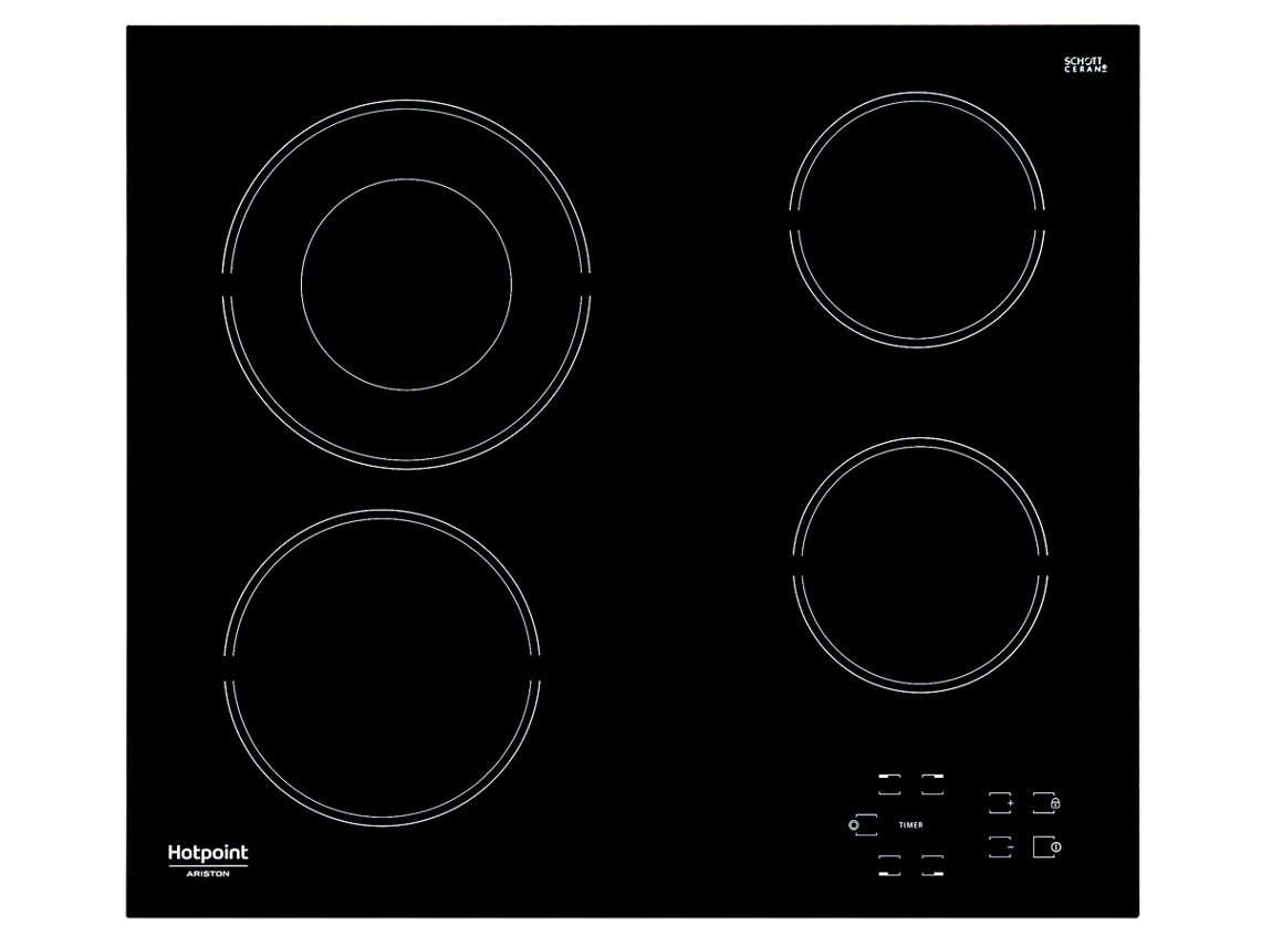 Placa de Vitrocerâmica HOTPOINT HR 632 B (Elétrica - 58 cm - Preto)