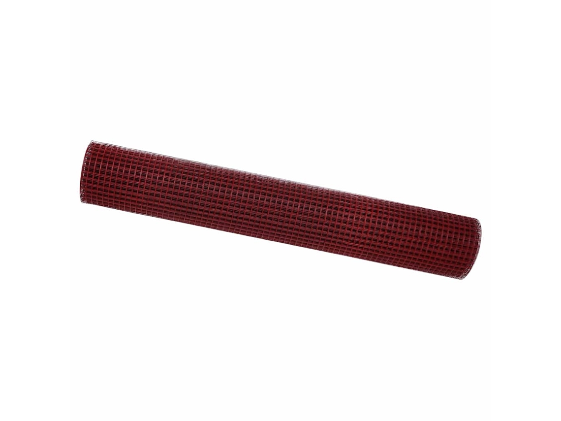 Conjunto 1 Arame Soldado Vidaxl Vermelho Pvc (1000 X 150 Cm)