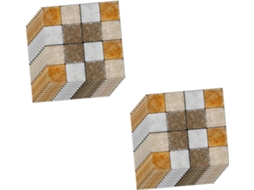 Conjunto De 60 Adesivos De Parede Em Mosaico, Impermeáveis E Resistentes A Manchas.