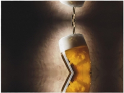 Colcha de Flanela com Estampa Copo Cerveja Manta Macia e Quente para Sofá Quarto 127 X 101 6 Cm, Macio, Quen
