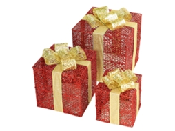Caixa De Natal Vermelha Resistente Multifuncional