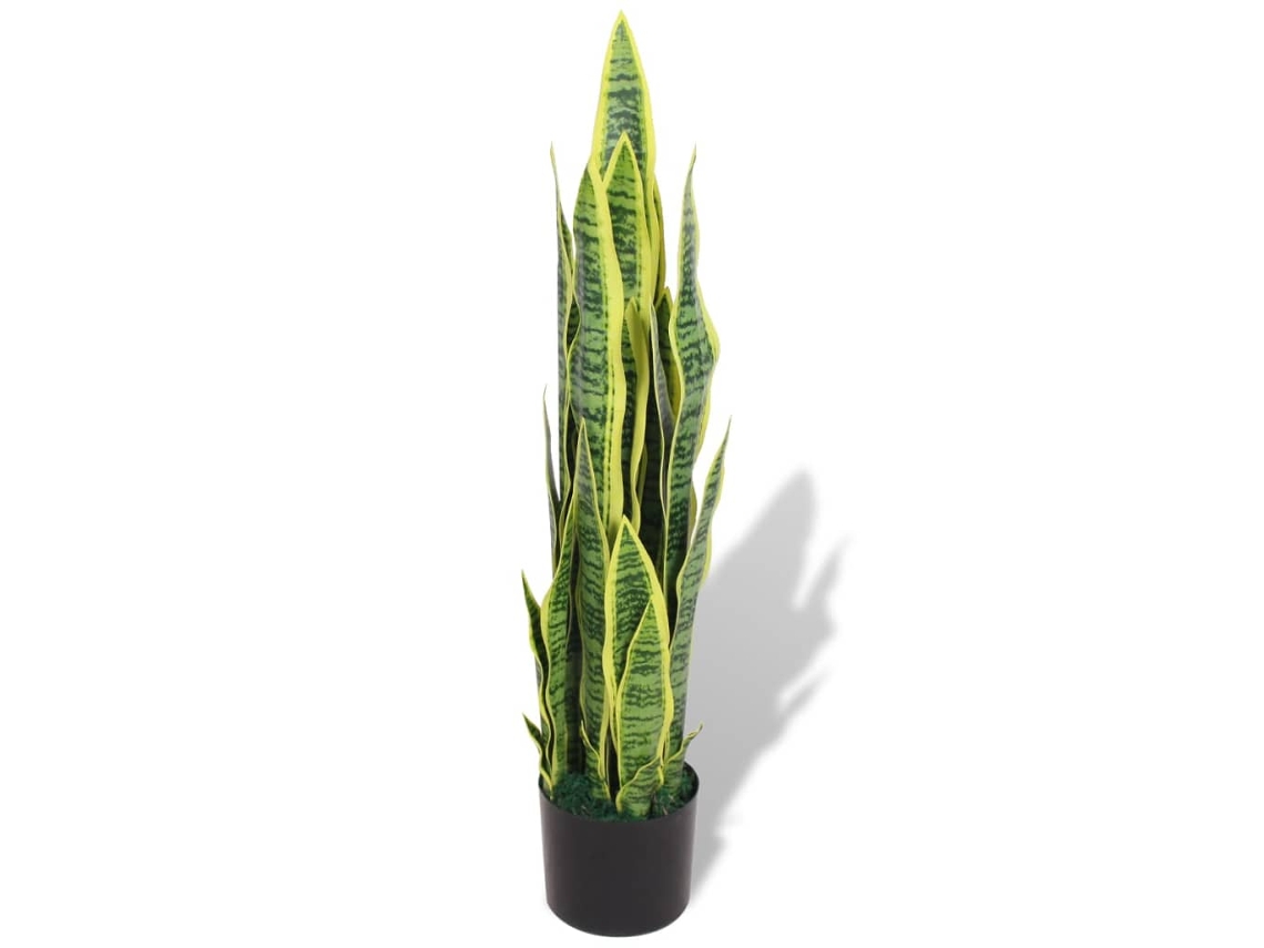 Planta Espada De São Jorge Artificial Com Vaso 90 Cm Verde Lovely Home