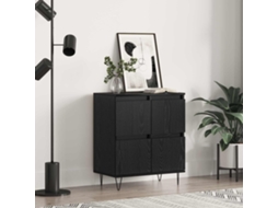 Vidaxl Buffet Carvalho Preto 60 X 35 X 70 Cm