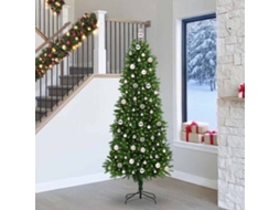 Vidaxl Árvore De Natal Com 300 Leds Com Suporte Verde 240 Cm Pe