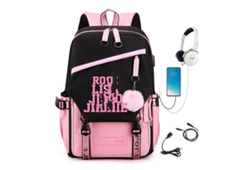 Mochila Escolar Blackpink Rosa Para 4 Pessoas