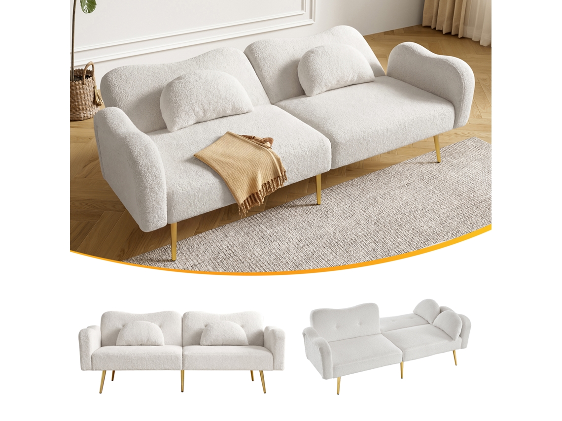 Sofa Cama 2 Lugares Encosto Regulável