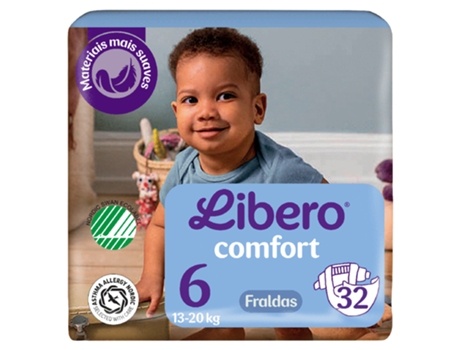 Fraldas Comfort 13 20 Kg T6 Libero