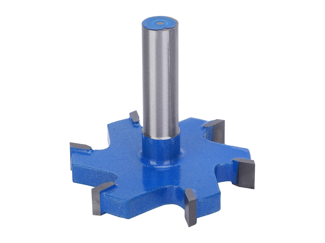 Laxiscreed Fresadora De Corte Reto T Com 6 Flautas Para Madeira, Diâmetro De 12mm Portátil