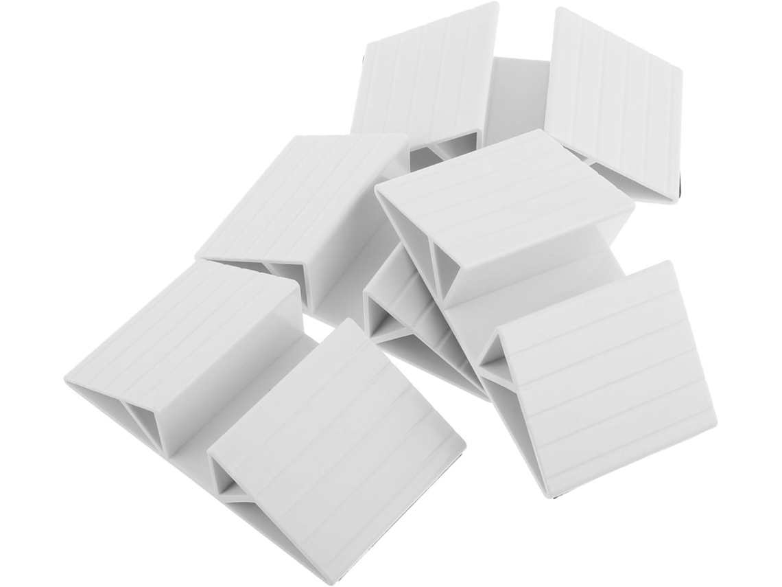 Mikikit Conjunto De 4 Pés Reforço Triangulares Para Portões Escada E Cães, Material Abs, Antideformação