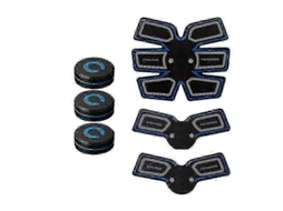 Cinto tonificador muscular abdominal EMS para exercícios de fitness e emagrecimento.
