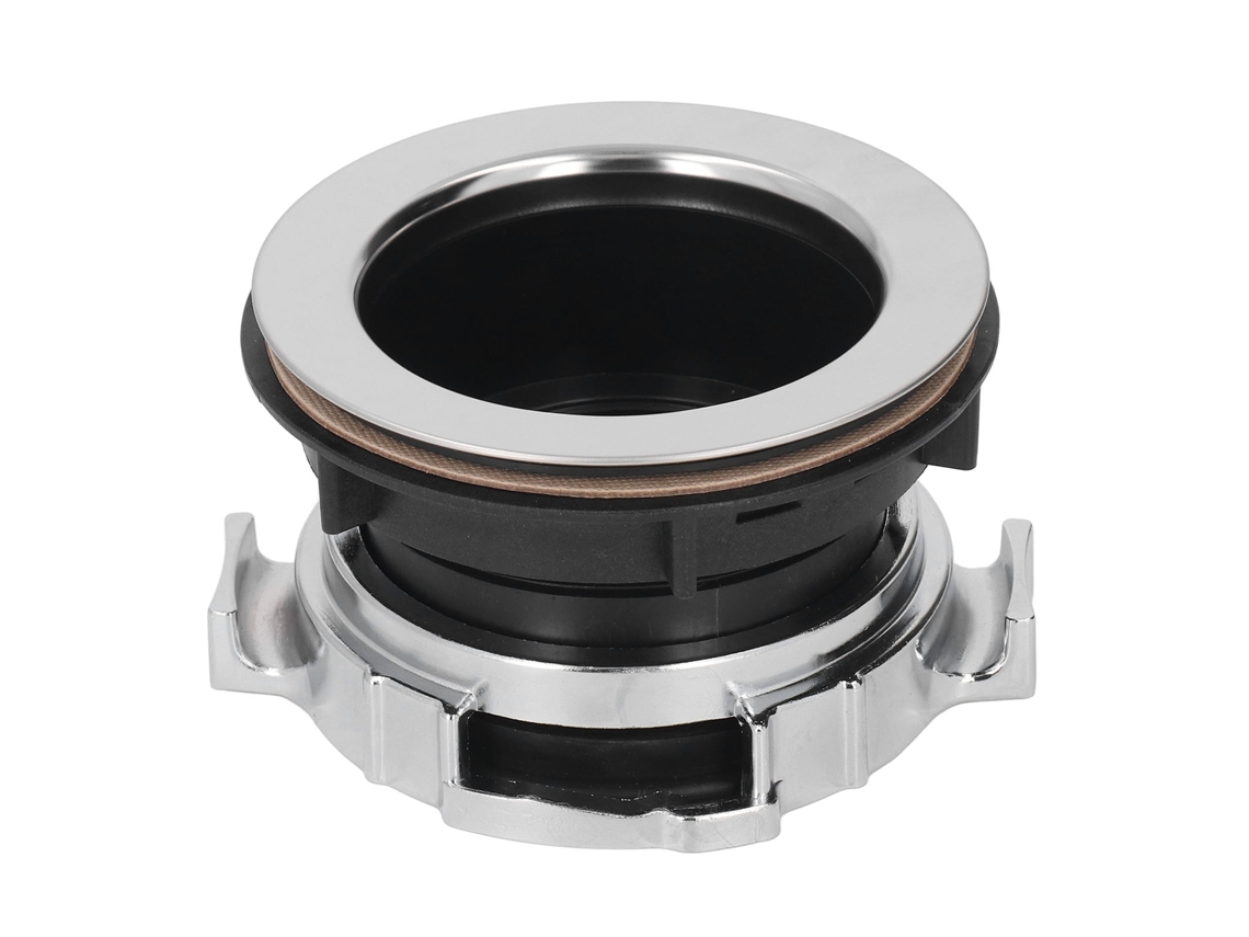 Conjunto Primerox de flange de pia para despojador de lixo 114mm aço inox com protetor anti spray